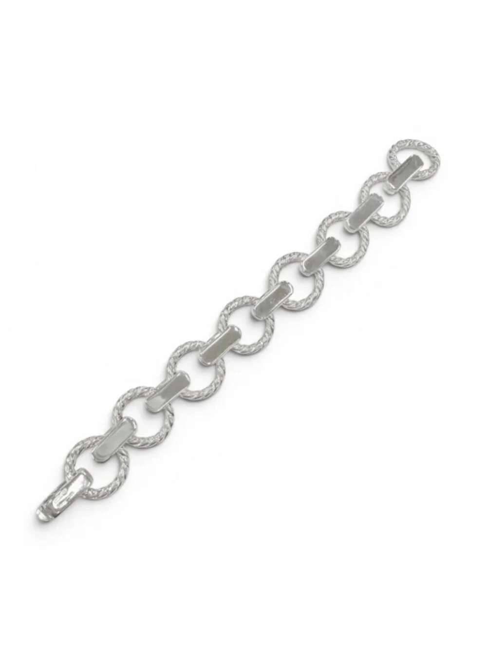 Tiffany & Co Vintage Twist Circle 925 19 Bracelet Silver